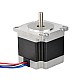Nema 23 バイポーラ 1.8deg 0.9Nm(127.5oz.in) 2A 57x57x52mm 4 ワイヤ
