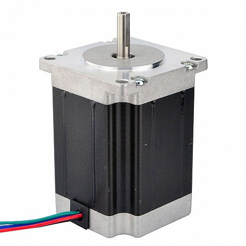 Nema 23 バイポーラ 1.85Nm(261.98oz.in)2.8A 57x57x76mm 4 ワイヤー Φ6mm シャフト