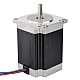 Nema 23 バイポーラ 1.85Nm(261.98oz.in)2.8A 57x57x76mm 4 ワイヤー Φ6mm シャフト