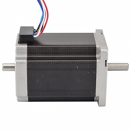 デュアル シャフト Nema 23 CNC ステッパー 3.1Nm(439oz.in) 60x60x88mm 8 ワイヤー - 24HS34-3008D | StepperOnline