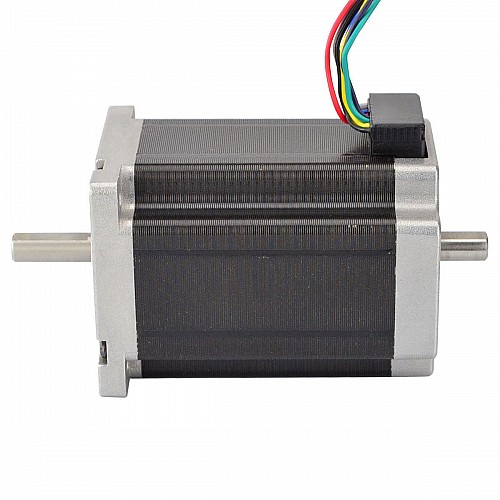 デュアル シャフト Nema 23 CNC ステッパー 3.1Nm(439oz.in) 60x60x88mm 8 ワイヤー - 24HS34-3008D | StepperOnline