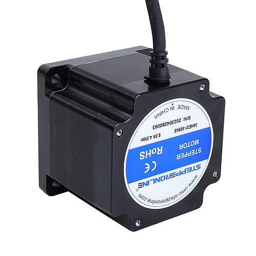 S シリーズ Nema 34 ステッピング モーター バイポーラ 1.8deg 4.8Nm(679.74oz.in) 6.0A 86x86x80mm 4 ワイヤー S シリーズ Nema 34 ステッピング モーター バイポーラ 1.8deg 4.8Nm(679.74oz.in) 6.0A 86x86x80mm 4 ワイヤー