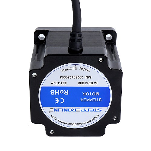 S シリーズ Nema 34 ステッピング モーター バイポーラ 1.8deg 4.8Nm(679.74oz.in) 6.0A 86x86x80mm 4 ワイヤー S シリーズ Nema 34 ステッピング モーター バイポーラ 1.8deg 4.8Nm(679.74oz.in) 6.0A 86x86x80mm 4 ワイヤー