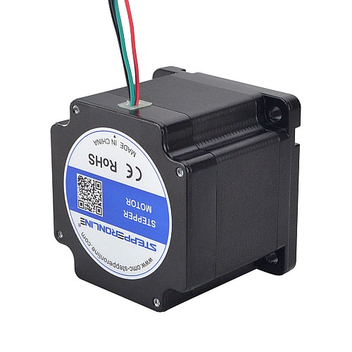 P シリーズ Nema 34 バイポーラ 1.8deg 4.5Nm(637.25oz.in) 6.0A 86x86x74mm 4 ワイヤー