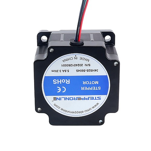 S シリーズ Nema 34 ステッピング モーター バイポーラ 1.8deg 3.3Nm(467.32oz.in) 5.6A 86x86x64mm 4 ワイヤー