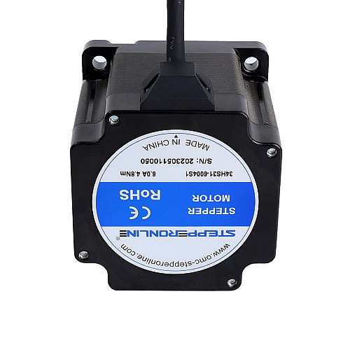 S シリーズ Nema 34 ステッピング モーター 4.8Nm(679.74oz.in) 14mm キーウェイ シャフト 1m ケーブル