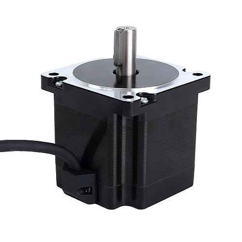 S シリーズ Nema 34 ステッピング モーター 4.8Nm(679.74oz.in) 14mm キーウェイ シャフト 1m ケーブル