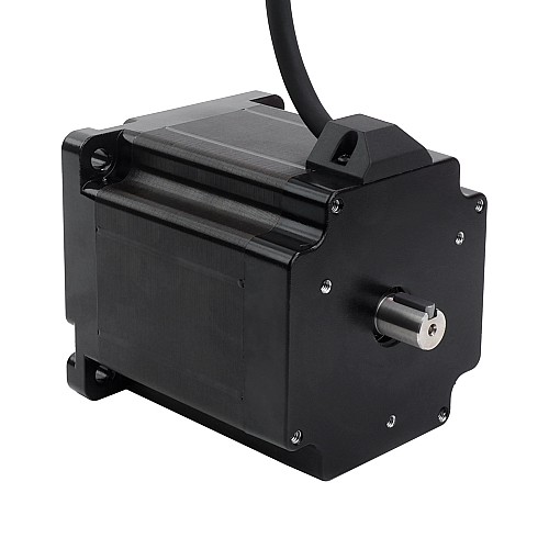キー溝デュアルシャフトネマ34ステッピングモーター7.07Nm(1001oz.in)86x86x98mm4線