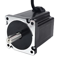 キー溝デュアルシャフトネマ34ステッピングモーター7.07Nm(1001oz.in)86x86x98mm4線