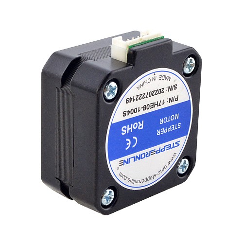 5 個 E シリーズ Nema 17 バイポーラ 1.8度 17Ncm(24.07oz.in)1A 42x42x23mm 4 ワイヤー - 5-17HE08-1004S | StepperOnline