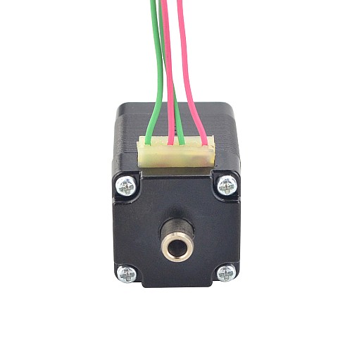 デュアル シャフト Nema 8 中空シャフト ステッピング モーター バイポーラ 1.5Ncm(2.12oz.in) 0.49A 20x20x27mm