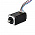 デュアル シャフト Nema 8 バイポーラ 4Ncm(5.7oz.in) 0.6A 20x20x38mm 4 ワイヤ