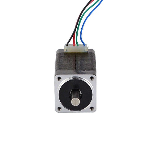デュアル シャフト Nema 8 バイポーラ 4Ncm(5.7oz.in) 0.6A 20x20x38mm 4 ワイヤ
