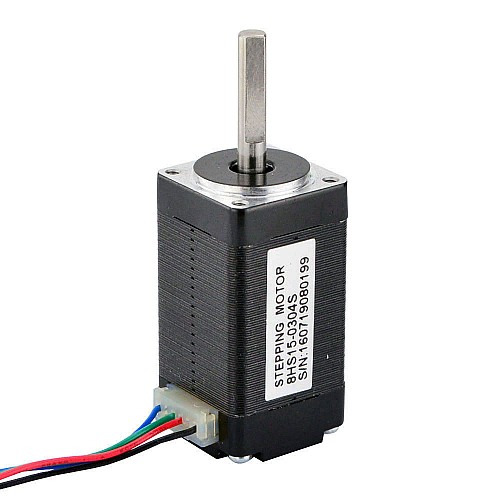Nema 8 バイポーラ 1.8deg 3Ncm(4.25oz.in) 0.3A 20x20x38mm 4 ワイヤ