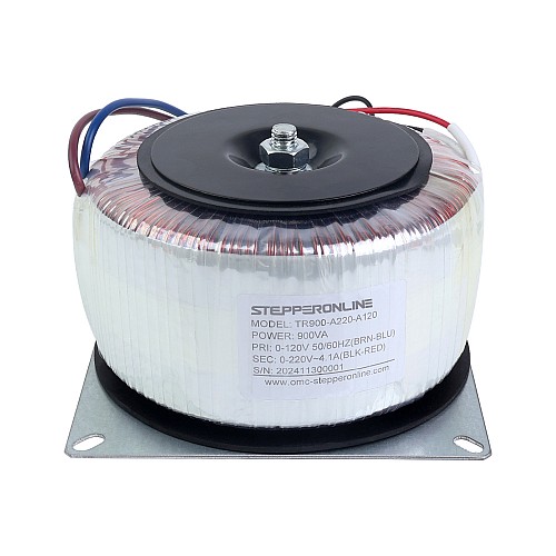 900VA 単相トロイダルトランス 120VAC ～ 220VAC 4.10A 50/60Hz - TR900-A220-A120 | StepperOnline