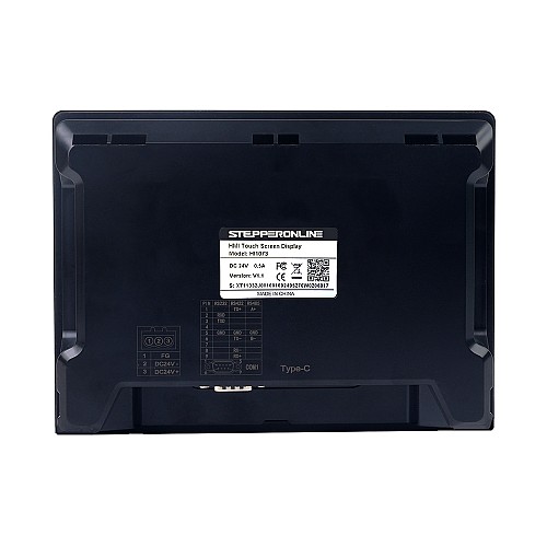 英国発売 - ギア比 20:1、8mm シャフト Nema 23 モーター用 7 800x480px RS-485 シリアル ポート 128MB/フラッシュ 64MB/メモリ HMI タッチ スクリーン LED ディスプレイ - HI1073 | StepperOnline