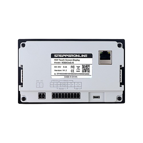 4.3 480x272px RS-485 シリアル ポート 128MB/フラッシュ 64MB/メモリ HMI タッチ スクリーン LED ディスプレイ - HI3043ieS-N | StepperOnline