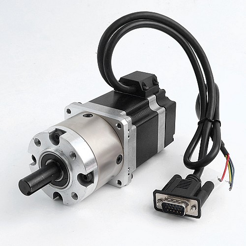 使用済み製品 - Nema 23 閉ループ ギヤード ステッパー L=56mm ギア ライオ 4:1 エンコーダー 1000PPR(4000CPR) - 23HS22-2804D-PG4-E1000-USED | StepperOnline