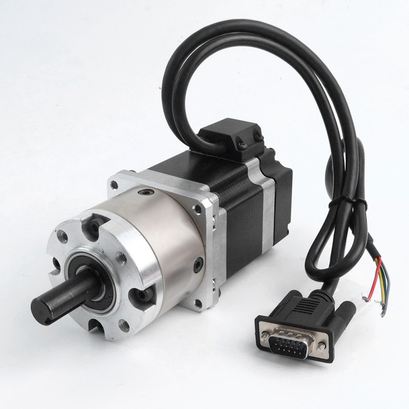 使用済み製品 - Nema 23 閉ループ ギヤード ステッパー L=56mm ギア ライオ 4:1 エンコーダー 1000PPR(4000CPR) - 23HS22-2804D-PG4-E1000-USED | StepperOnline