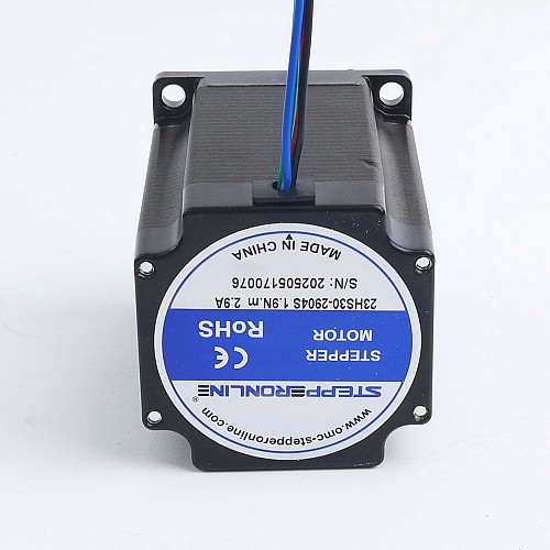 使用済み製品 - ショートシャフトネマ23バイポーラ1.89Nm(267.65oz.in)2.9A57x57x76.5mm4線 - 23HS30-2904S-USED | StepperOnline