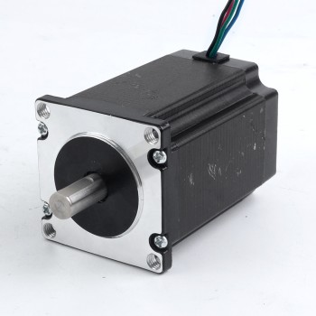中古品 – 中国在庫 - Nema 23 ステッピング モーター 2.4Nm(339.87oz.in) 4A 57x57x82mm 10mm シャフト 4 ワイヤー