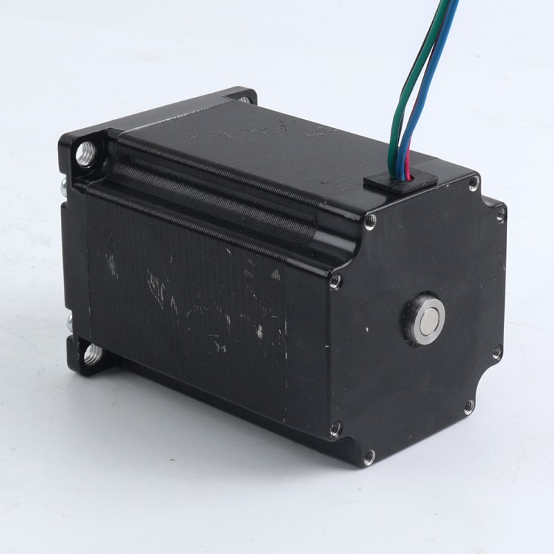 中古品 – 中国在庫 - Nema 23 ステッピング モーター 2.4Nm(339.87oz.in) 4A 57x57x82mm 10mm シャフト 4 ワイヤー - 23HS32-4004S-C8-USED | StepperOnline