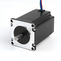 使用済み製品 - Nema 23 ステッピング モーター 2.4Nm(339.87oz.in) 4A 57x57x82mm 8mm シャフト 4 ワイヤー
