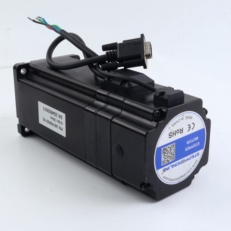 PシリーズNema34クローズドループステッピングモーター12Nm(1700oz.in)、電磁ブレーキ付き