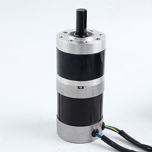 中古品 - 中国在庫 - 24V 101W 丸型ギヤード BLDC モーター 6.90Nm(977.12oz.in) 27:1 丸型遊星ギアボックス - 57BYA74-24-01-PG27-USED | StepperOnline