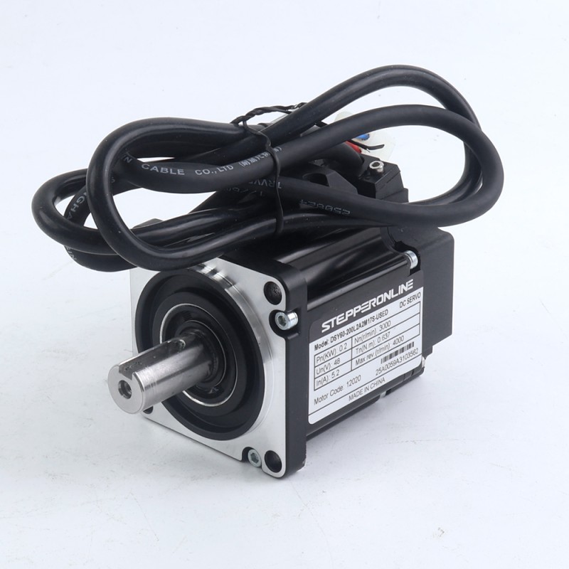 DSY シリーズ 200W RS485 DC サーボモーター 24-70VDC 0.637Nm 3000rpm 17 ビット インクリメンタル エンコーダー IP65 - DSY-RS200L2A2-M17S | StepperOnline