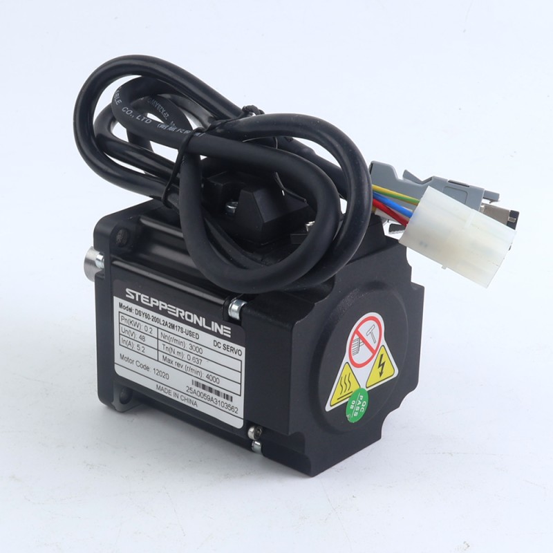 DSY シリーズ 200W RS485 DC サーボモーター 24-70VDC 0.637Nm 3000rpm 17 ビット インクリメンタル エンコーダー IP65 - DSY-RS200L2A2-M17S | StepperOnline