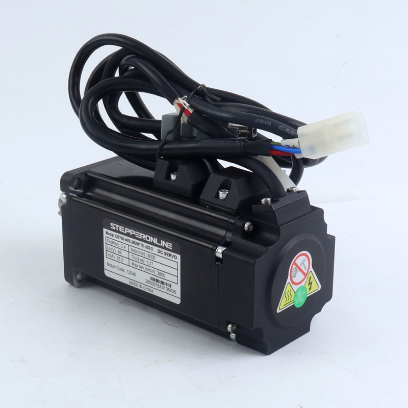 DSY シリーズ 400W RS485 DC サーボモーター 24-70VDC 1.27Nm ブレーキ付き 3000rpm 17 ビット インクリメンタル エンコーダー IP65 - DSY-RS400L2B2-M17S | StepperOnline