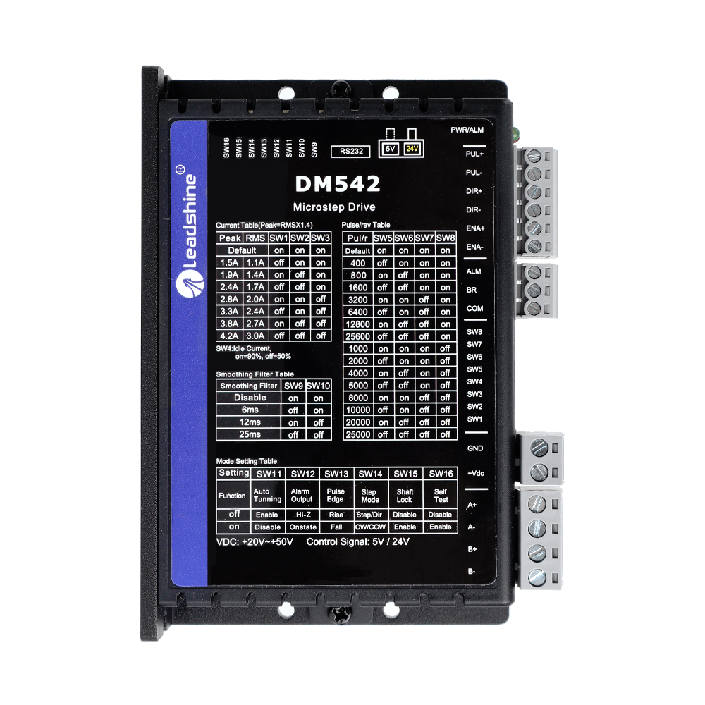 Leadshine デジタル ステッピング ドライバ 0.5-4.2A 20-50VDC Nema 17
